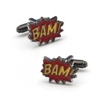 Mens Cartoon Movie Cuff Links Red Color BAM Design Quality Copper Material Fashion Cufflinks Wholesale &amp; Retail Cuff Link