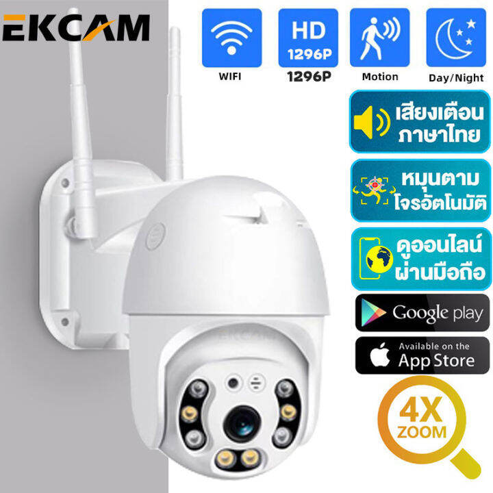 FNK vision กล้องวงจรปิดไร้สาย 1080P WIFI กล้องวงจรปิดในบ้าน ดูผ่าน ...