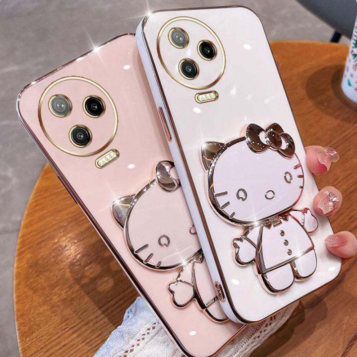 folding-makeup-mirror-phone-case-for-infinix-note-12-pro-4g-5g-x676b-x671b-infinix-note-12-2023-case-fashion-cartoon-cute-cat-multifunctional-bracket-plating-tpu-soft-cover-casing