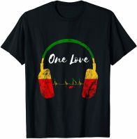 JHPKJReggae Music Headphones Jamaican Pride Love T-Shirt Summer Cotton Short Sleeve O-Neck Mens T Shirt New S-3XL 4XL 5XL 6XL