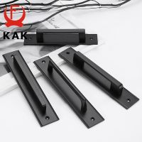 KAK Aluminium Alloy Black Door Handles for Interior Doors Bedroom Kitchen Door Pulls Furniture Handle Door Hardware Door Hardware Locks