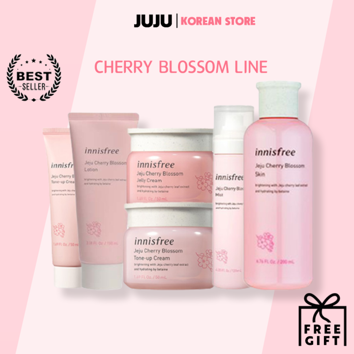 Innisfree / Jeju Cherry Blossom Line / Skin , Lotion , Toneup Cream