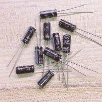 Capacitor ค่า 10uF/50V. ยี่ห้อ SAMWHA ของแท้ จำนวน 10 ตัว