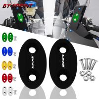 ZX-6R LOGO Motorcycle CNC Windscreen Windshield Mirror Cover Mirror Hole Eliminators Cap For KAWASAKI ZX6R zx6r 2003-2004