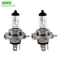 XENCN HB2 9003 CLEAR Series หลอดฮาโลเจน12V 10090W P43t 3200K Offroad ไฟหน้ารถมาตรฐานเดิมหลอดไฟอัตโนมัติ, คู่