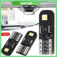 IMJIQB SHOP โคมไฟท้ายรถไฟโดม SMD Canbus ทนทาน10ชิ้น T10ตกแต่งภายในหลอดไฟรถยนต์ LED