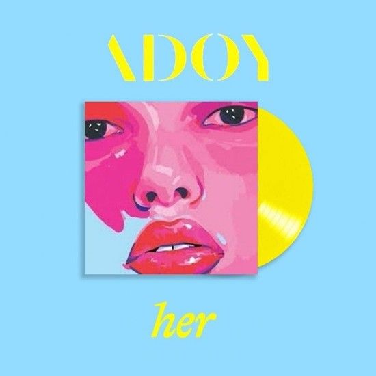 แผ่นเสียง-adoy-her-ep-limited-12-yellow-vinyl-lp-เพลงสากล