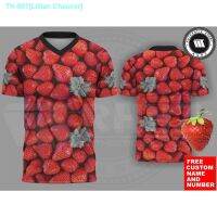 ↂ卐₪ Premium Material STRAWBERRY PRINTING JERSEY