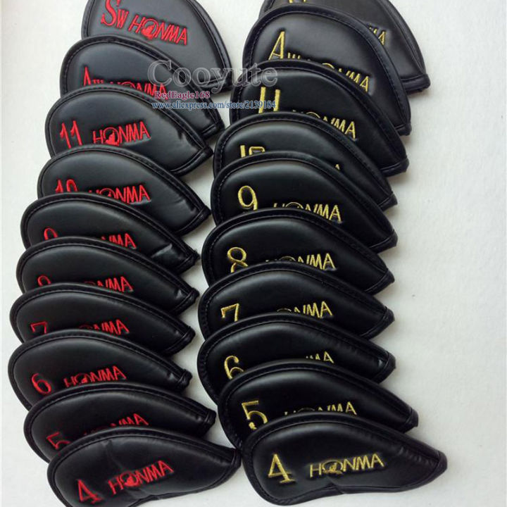 2023-new-honma-golf-headcover-pu-irons-head-cover-4-11-s-a-unisex-yellow-or-red-golf-clubs-head-cover-free-shipping