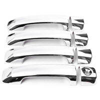 Car Door Handle Cover Trim 8Pcs/Set for 2007-2016 Crew Max 08-15 Sequoia ABS Polish Chrome