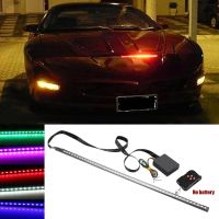 High Quality 56cm 48LED RGB Car Scanner Knight Rider Strobe Flash Light Strip+Remote For Car LED lights Tools Accessories Bulbs  LEDs HIDs