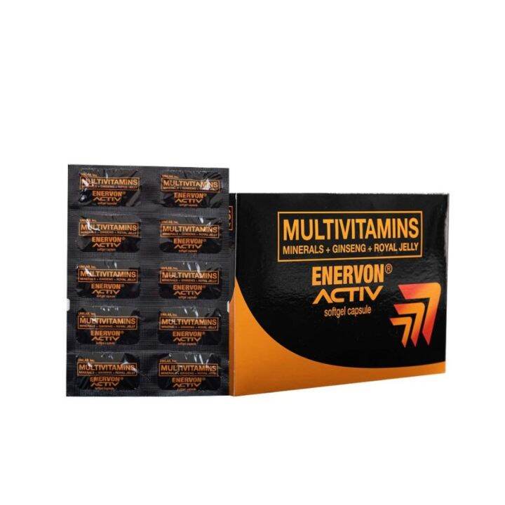 Enervon Activ Multivitamins Minerals Ginseng Royal Jelly (10 Softgel