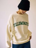 [FLMNT] Over-fit Arch Logo Sweatshirt - Cream