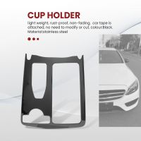 Car Center Console Water Cup Holder Frame Cover Trim Accessories for C Class W204 C180 C200 2007-2014(RHD)