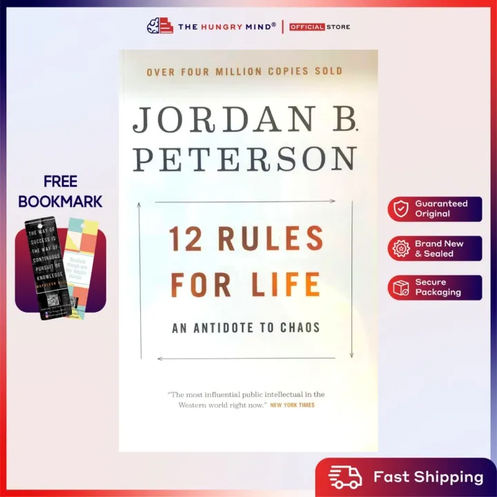 12 Rules For Life (ORIGINAL) By Jordan Peterson (PB-RI) Self Help Books ...