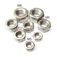 25Pcs A2 304 Stainless Steel Metrik Hex Heksagonal Penuh Threaded Asli Nut untuk M2 M3 M4 M5 M6 baut Sekrup