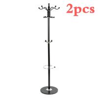 2PCS 16 Hooks Coat Stand Clothing Tree Multi Function Coat Hat Metal Rack Organizer Hanger Clothing Organizer Furniture HWC