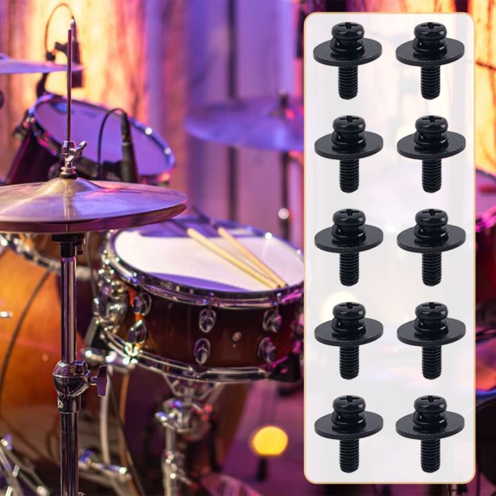 10pcs-bass-drum-screws-drum-part-percussion-drum-cow-bell-musical-accessories-drum-set-drum-lug-replacement-parts