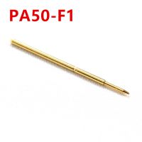 【LZ】 100PCS/package PA50-F1 Gold-plated Spring Test Needle Needle Tube 0.68mm Length 16.55mm PCB Probe