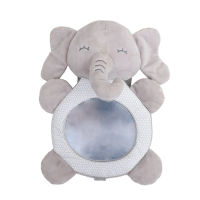 Baby Soft Plush Distorting Mirror Doll For 6 12 Months Babies Playing Fun Cute Rabbit Elephant Animal Toy for Infant Children