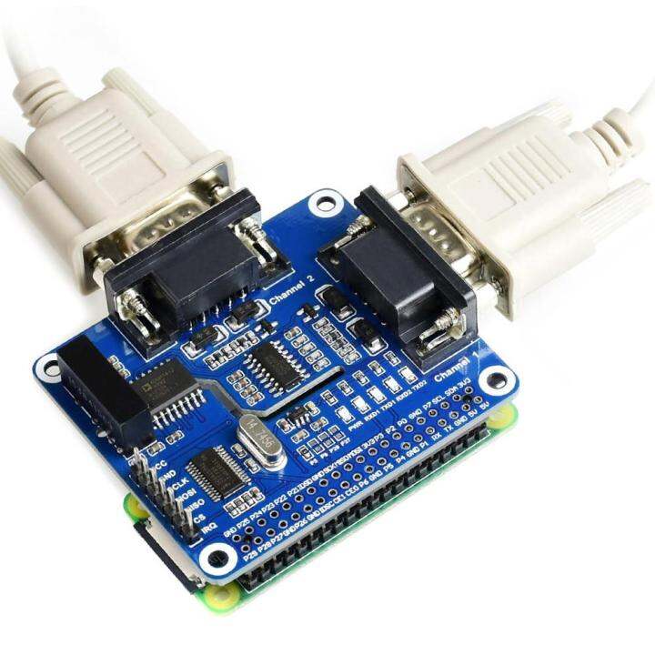 2-Channel Isolated RS232 Module Expansion Board HAT For RPI 0 RPI4 RPI3 ...