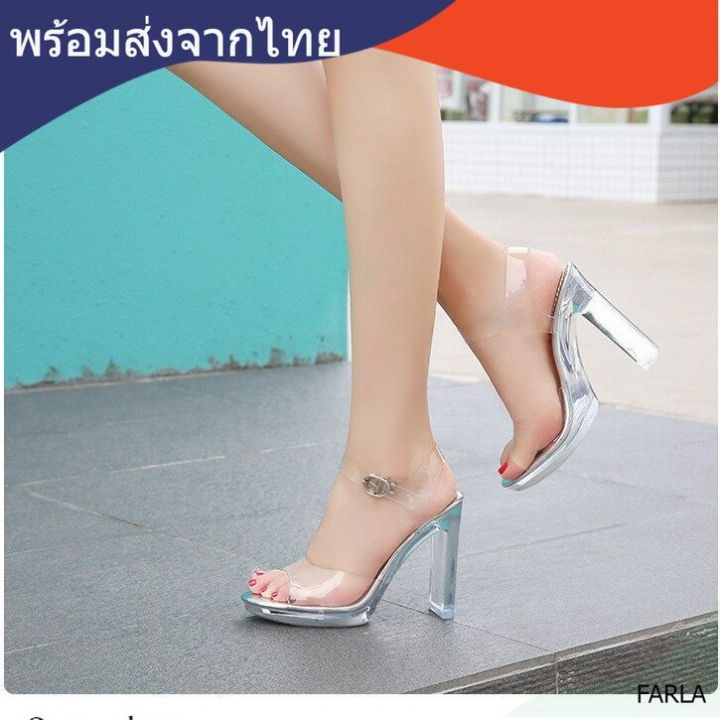 farla-พร้อมส่งจากไทย-รองเท้าแฟชั่น-งานสวย-รองเท้าส้นสูง4-5นิ้ว-ส้นแท่งใส-ใส่ประกวด-รองเท้านางงาม-รหัส-s11-2