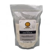 แป้งข้าวโอ๊ต ผลิตภัณฑ์ ตรา บาบู 500g Oat Flour Baboo Nut Brand ข้าวโอ๊ต 100% นำมาบดละเอียด