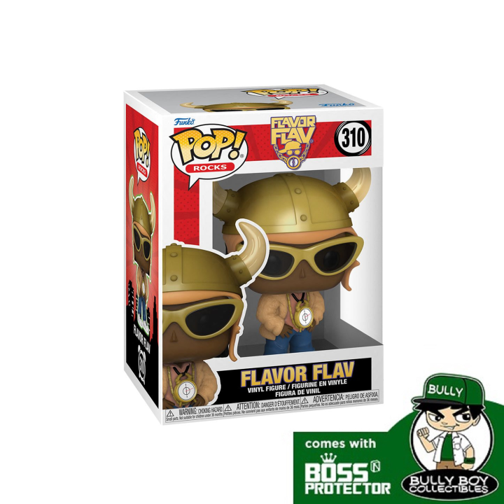 Funko POP! Rocks: Flavor Flav 310 With Boss Protector [Sold By Bully ...