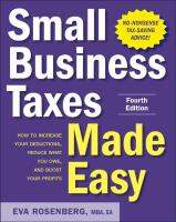 หนังสืออังกฤษใหม่ Small Business Taxes Made Easy, Fourth Edition (4TH) [Paperback]