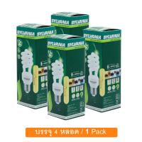 Sylvania หลอดประหยัดไฟ Mini-Lynx Twister  15W ขั้ว E27 แสงวอร์มไวท์ (Pack 4 หลอด)