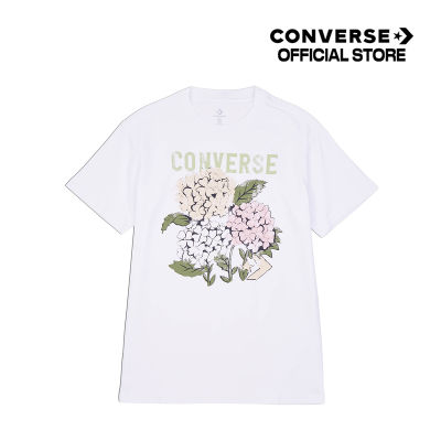 Converse เสื้อยืด TEE คอนเวิร์ส OUTDOOR FLORAL ART TEE WHITE WOMEN (10025184-A01) 1425184BF3WTXX