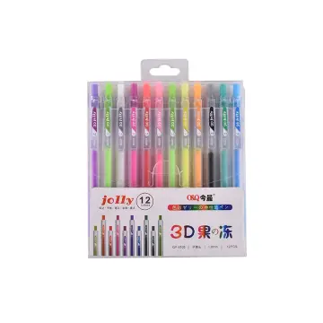 3D Three-dimensional Jelly Pen Color Gel Pen Student Cute Pen DIY  Multi-color Painting Pen