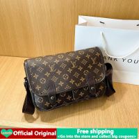 【ของแท้】Lv เดิมสลิงกระเป๋ากระเป๋าถือสำหรับผู้หญิงในการขาย Unisex ตัวอักษรพิมพ์ข้ามร่างกายกระเป๋าสะพายกระเป๋าใหม่ที่มีคุณภาพสูงแฟชั่นกระเป๋าผู้หญิงกระเป๋าถือกระเป๋าเหมาะสำหรับช้อปปิ้งท่องเที่ยวจัดเลี้ยง