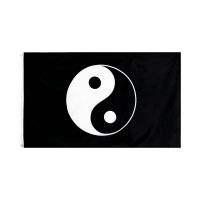 johnin 90X150cm YIN-YANG yinyang peace tao taoism yin yang Flag