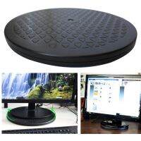 360-Degree Turntable Tabletop TV Screen Rotating Stand Clay Design Swivel Base Indoor Countertop Plate Organizer