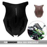 ที่บังกระจกบังลมหน้าฟองน้ำสองชั้นกระจกหน้าสีดำสำหรับ Kawasaki NINJA 1000 SX Z1000-SX Z1000SX 2019 2020