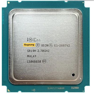 ซีออน E5-2697v2 E5 2697v2 E5 V2 2.7 GHz ใช้สิบสองแกนยี่สิบสี่เกลียวเครื่องประมวลผลซีพียู30M 130W LGA 2011