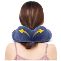 【CW】 U-shaped Car Air Flight Office Inflatable Neck Short Cover Support Headrest Soft Nursing Cushion