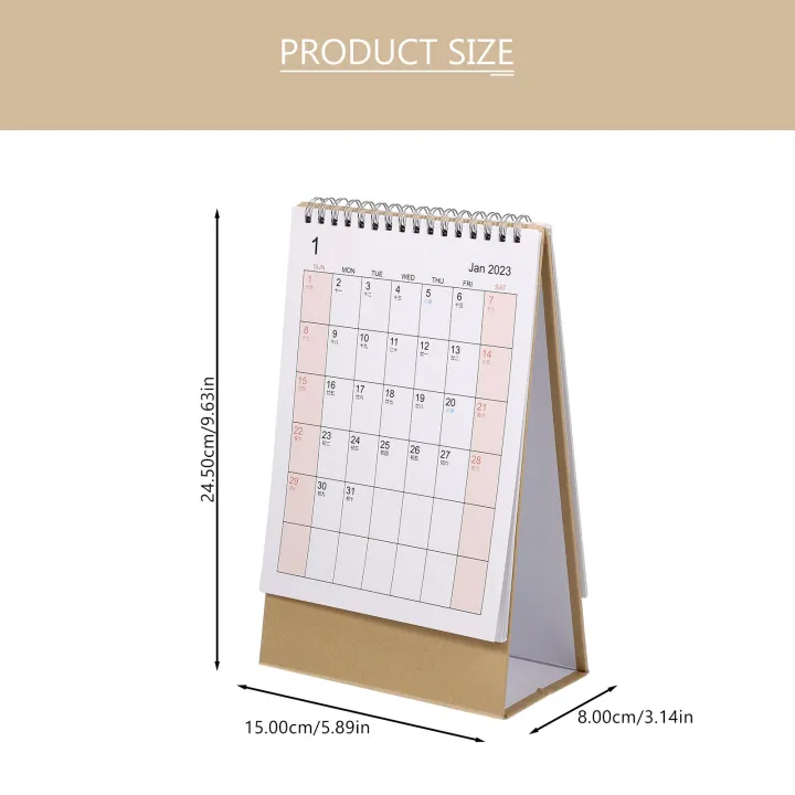 Aigo【ready Stock】Mini Desk Calendar Mini Notepad Calendar Pocket ...