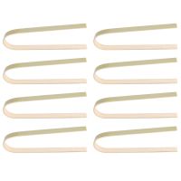 80 Pcs Mini Bamboo Disposable Bread Tongs 4 Inch Toast Tongs Disposable Cooking Tongs Food Serving Clips