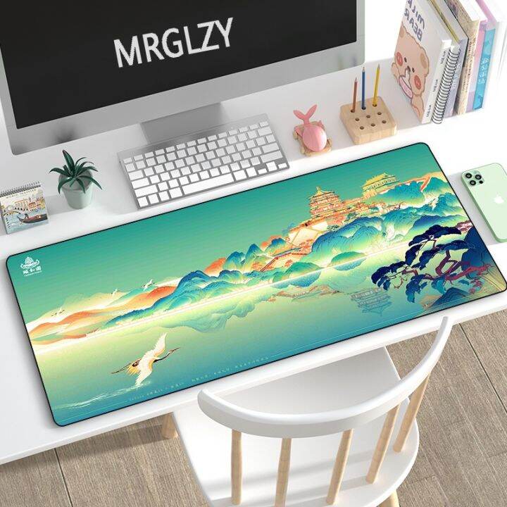 chinese-style-cartoon-40-90cm-large-mouse-pad-summer-palace-carpet-pc-computer-gaming-accessories-mousepads-desk-mat-for-lol