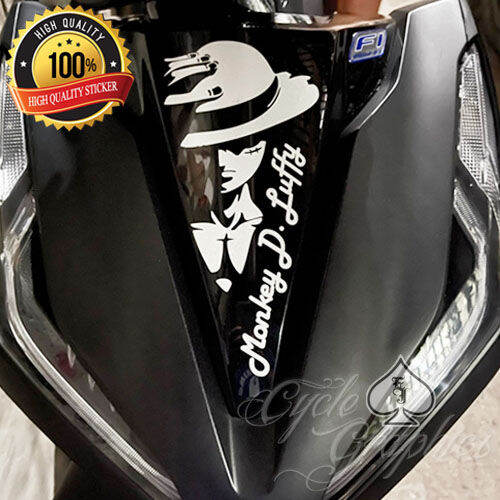 Honda Click V Front Sticker Luffy Decal Cut Out Sticker Ej Cycle