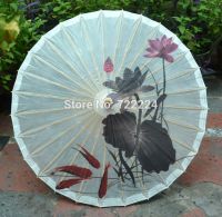 【CW】 Free shipping Dia 50cm oiled paper umbrella lotus classical waterproof sunscreen handmade chinese dance props Child