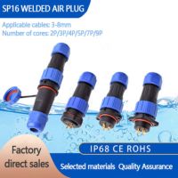 【CW】 IP68 Waterproof Connector Male Plug and Female Socket 2/3/4/5/7/9pin Panel Mounting Wire Connector Aviation Plug Welding Wiring