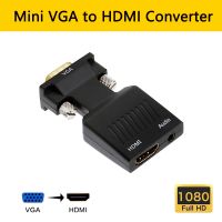 VGA Ke HDMI Female Converter Adaptor dengan Kabel Audio VGA-HDMI 1080P untuk HDTV Monitor Proyektor PC PS3 Laptop Ke Monitor