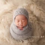 Newborn wrap photography props,Handmade mink yarn wrap
