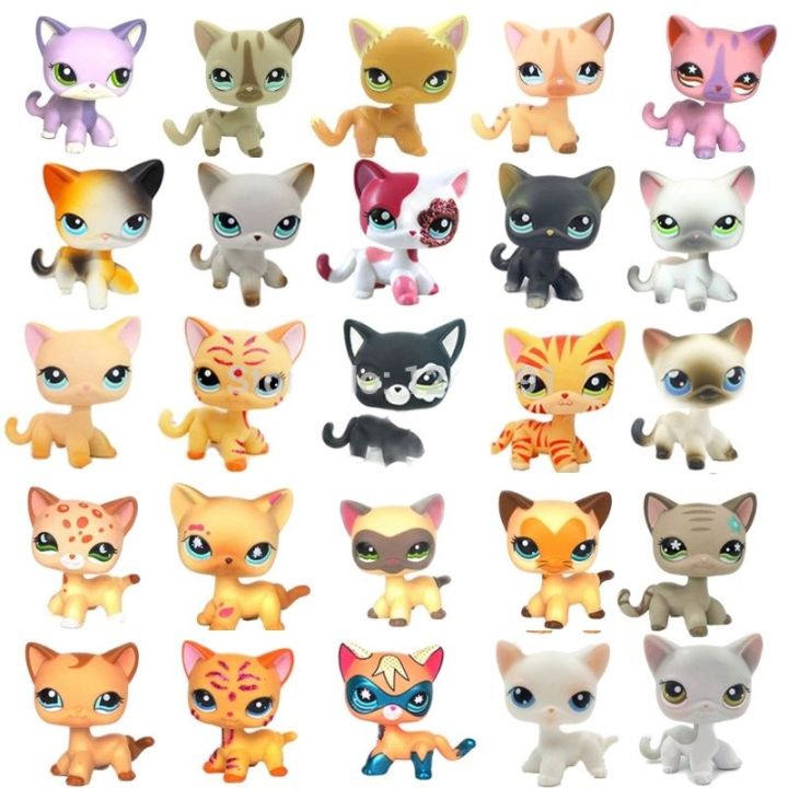 vgxfd LPS CAT rare Littlest pet shop bobble head toys short hair cat ...