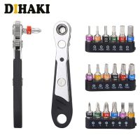 【CW】 Ratchet Wrench Screwdriver Bit Set with Reversible Drive handle PhillipsSlotted Torx 1/4 quot; Bits