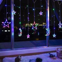 [COD] star lights colorful flashing string starry girl heart bedroom room decoration
