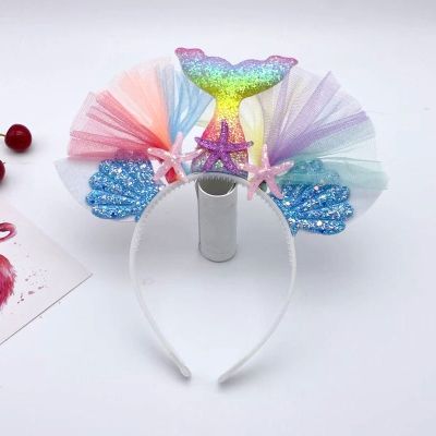 【JH】 Color Headband European and Childrens Exquisite Ladies Mesh Hair Accessories